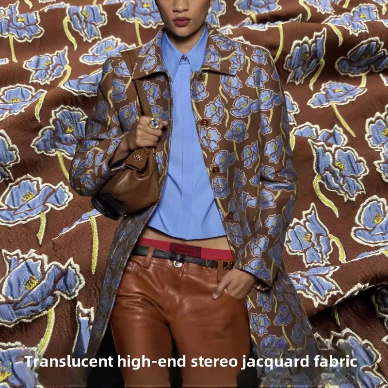 Новая европейско-американская модная жаккардовая ткань для шитья платья своими руками, ветровка, костюм, комплект, модная ткань, ткань на метр 
Новая европейско-американская модная жаккардовая ткань для шитья платья своими руками, ветровка, костюм, комплект, модная ткань, ткань на метр