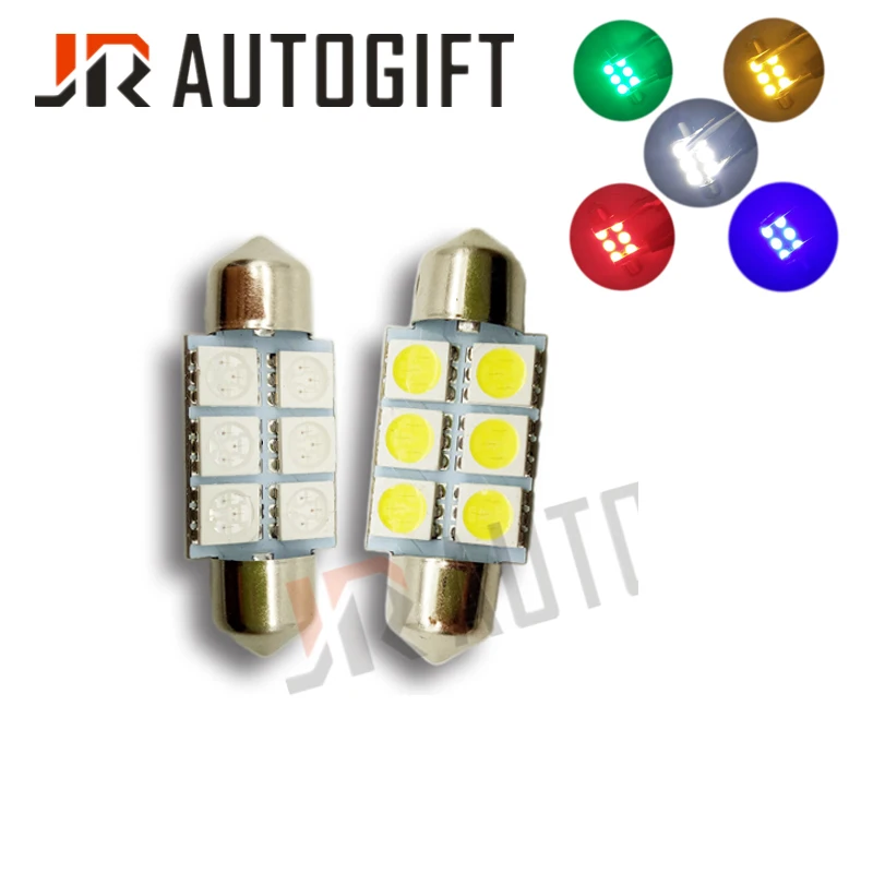 100 шт. Festoon 5050 6SMD 36 мм/39 мм/41 мм автомобильный светодиодный светильник 24 В 12 В белый/синий/зеленый/красный/желтый/теплый белый FT C5W светильник для внутренней двери
100 шт. Festoon 5050 6SMD 36 мм/39 мм/41 мм автомобильный светодиодный светильник 24 В 12 В белый/синий/зеленый/красный/желтый/теплый белый FT C5W светильник для внутренней двери