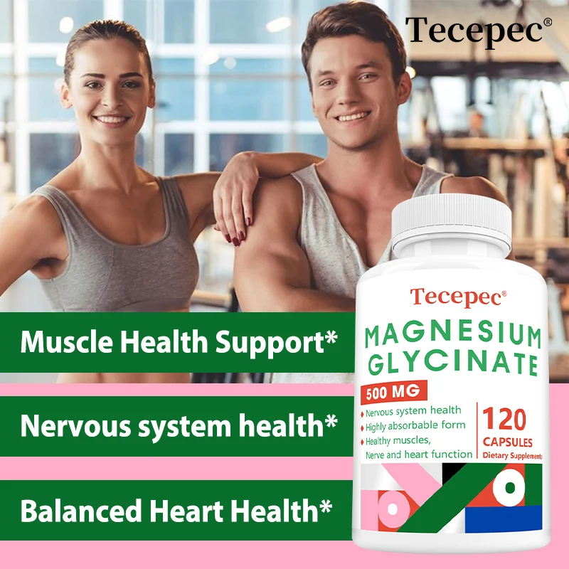 Magnesium Glycinate 500 Mg Supplement, High Absorption - Supports Muscle, Heart and Nervous System Health, Promotes Sleep
Magnesium Glycinate 500 Mg Supplement, High Absorption - Supports Muscle, Heart and Nervous System Health, Promotes Sleep
