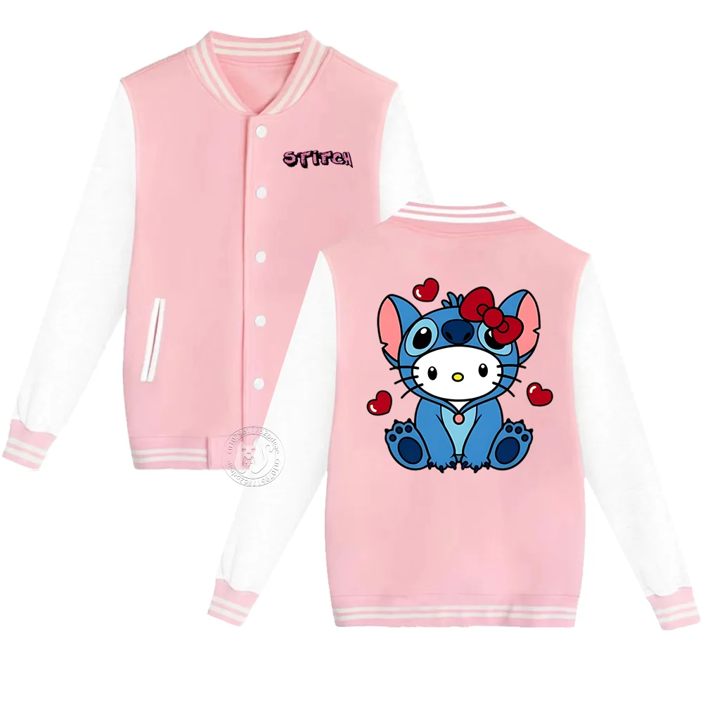 Kids Disney Cute Stitchy print for students 2-14 years old Fall Winter Padded base out Cardigan boys girls baseball uniform
Kids Disney Cute Stitchy print for students 2-14 years old Fall Winter Padded base out Cardigan boys girls baseball uniform