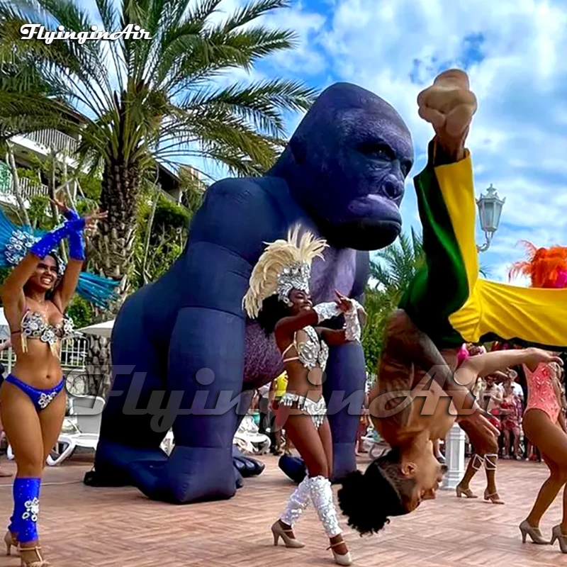3m/4m Customized Strong Black Giant Inflatable Gorilla Animal Model For Concert Stage Decoration
3m/4m Customized Strong Black Giant Inflatable Gorilla Animal Model For Concert Stage Decoration