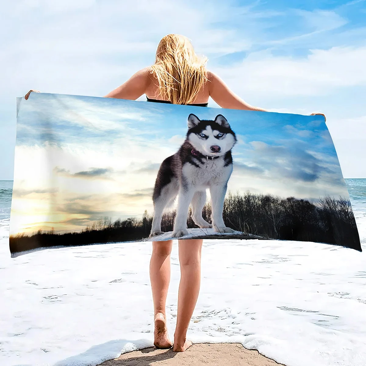 Легкое быстросохнущее банное полотенце для бассейна Husky собака полотенце пляж, мягкие полотенца для путешествий на открытом воздухе, для кемпинга, плавания, йоги, спорта
Легкое быстросохнущее банное полотенце для бассейна Husky собака полотенце пляж, мягкие полотенца для путешествий на открытом воздухе, для кемпинга, плавания, йоги, спорта