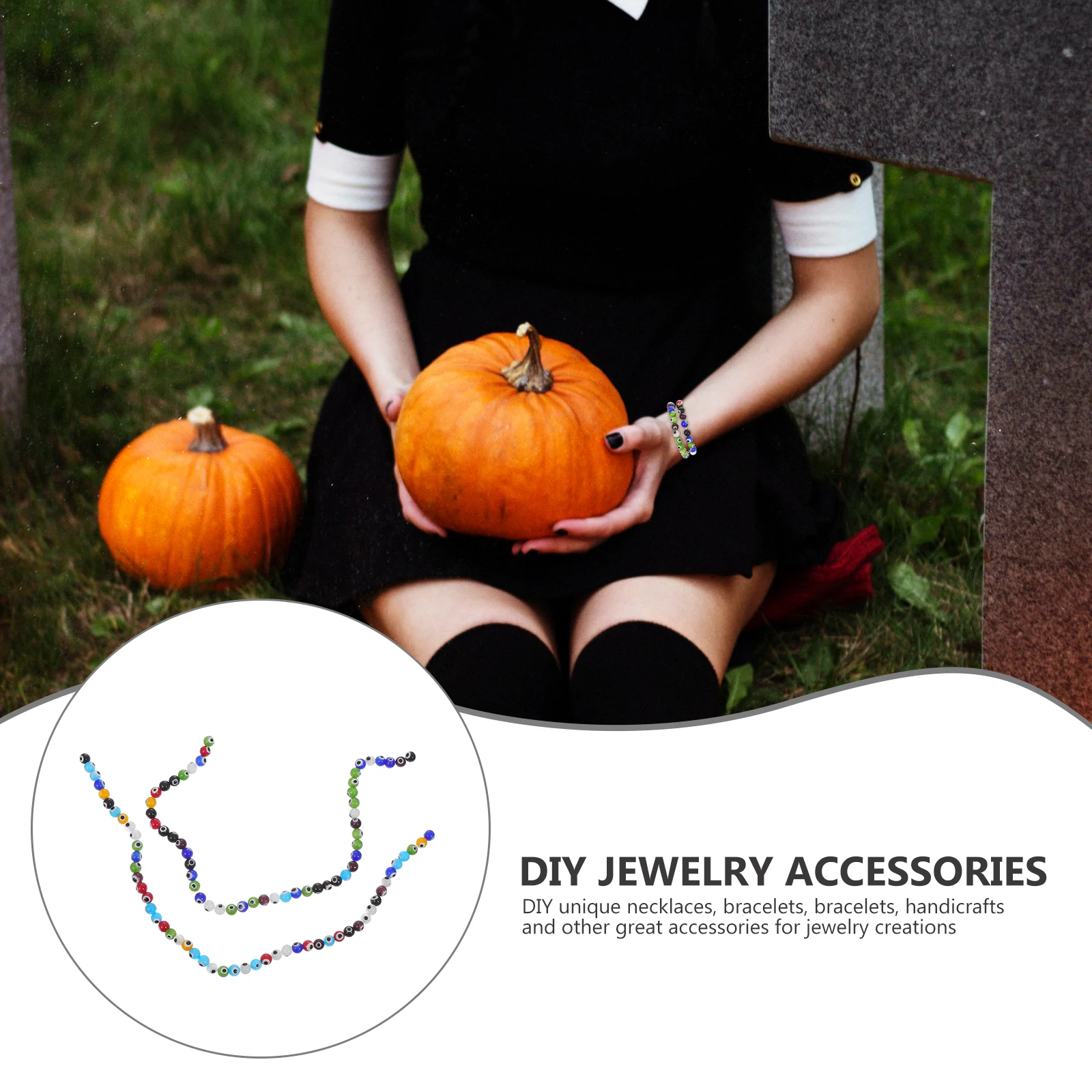 Simulated Eye Beads Halloween Jewelry Decor DIY Making Loose Bracelet Components Craft with Holes Glass
Simulated Eye Beads Halloween Jewelry Decor DIY Making Loose Bracelet Components Craft with Holes Glass