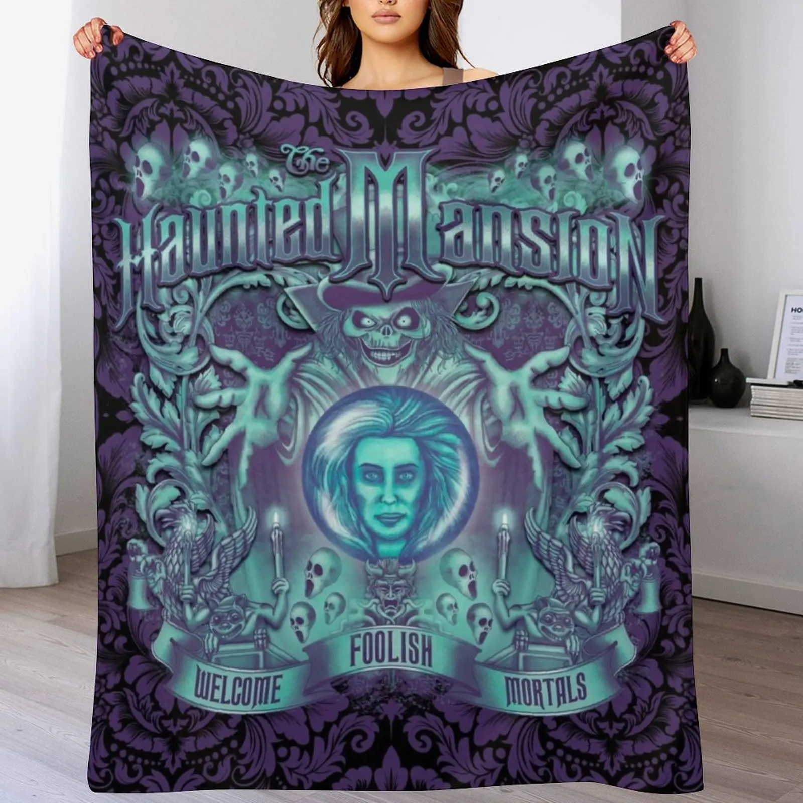 Haunted Mansion ornate design Throw Blanket Soft Warm Blanket Gift for Grandparents
Haunted Mansion ornate design Throw Blanket Soft Warm Blanket Gift for Grandparents