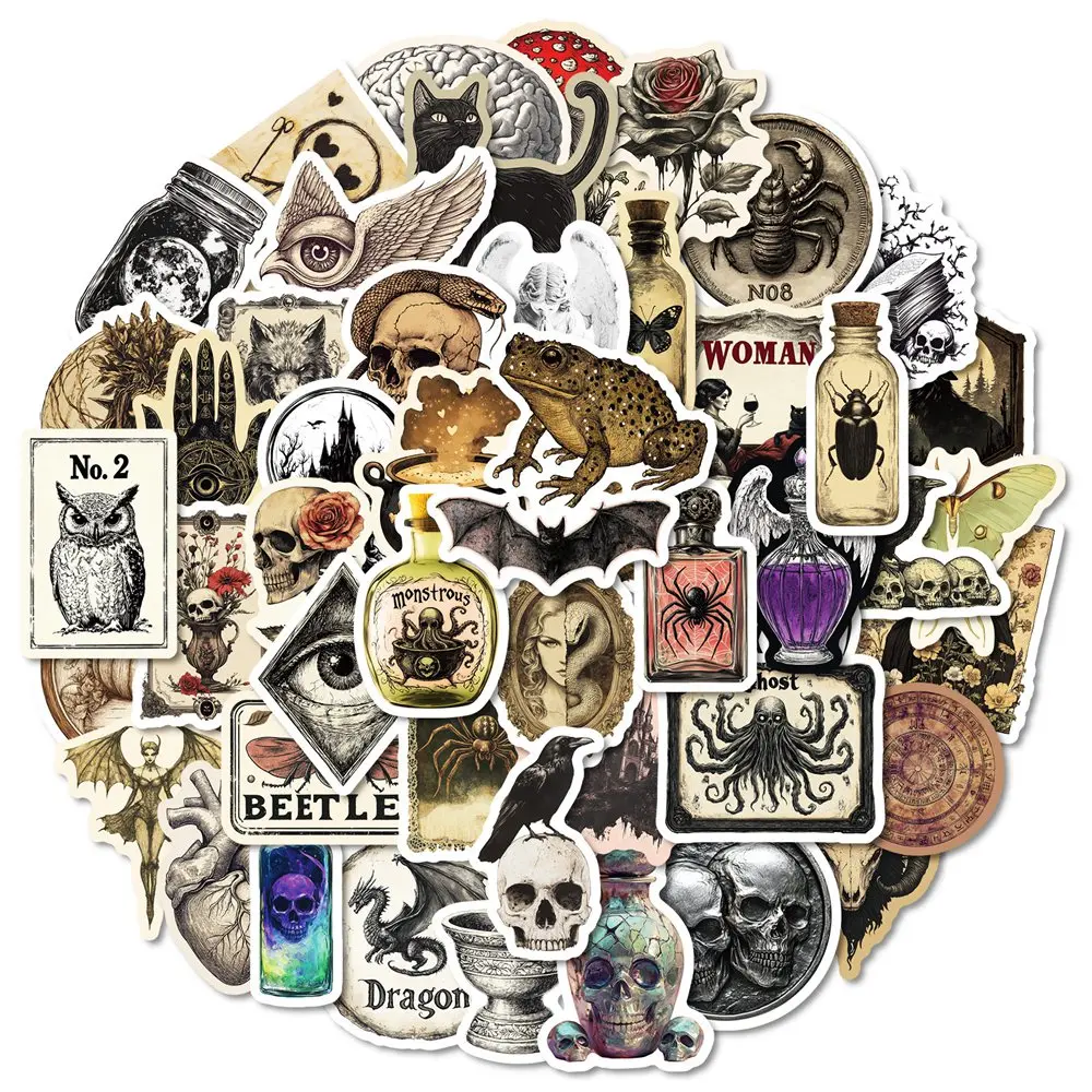 50PCS Gothic Pharmacist Witch Themed Stickers Waterproof Dark Style Decals for Phone Laptop Water Bottle Room Decoration Sticker 
50PCS Gothic Pharmacist Witch Themed Stickers Waterproof Dark Style Decals for Phone Laptop Water Bottle Room Decoration Sticker