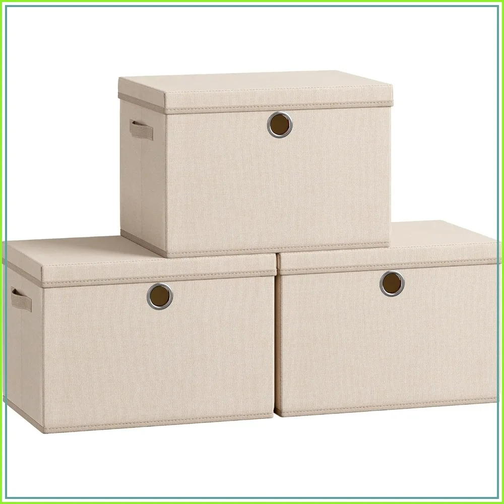 41 Quart Large Storage Bins with Lids, 3 Pack Foldable Fabric Closet Organizer, 16.9"L x 11.8"W x 11.8"H
41 Quart Large Storage Bins with Lids, 3 Pack Foldable Fabric Closet Organizer, 16.9"L x 11.8"W x 11.8"H