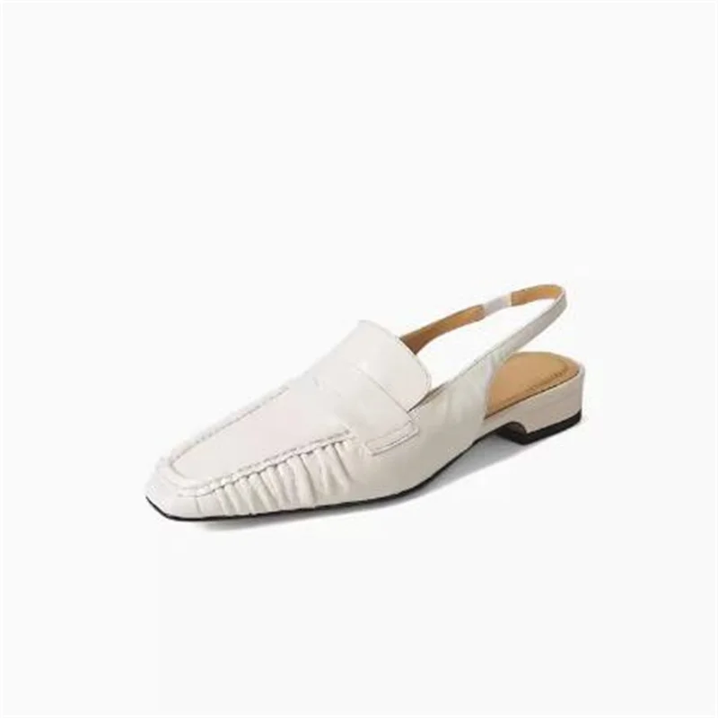 Pleated Shoes for Womens Square Toes Female Sandals Sewing Lines Ladies Back Strap Chassure Femme PU Leather Zapatos De Mujer
Pleated Shoes for Womens Square Toes Female Sandals Sewing Lines Ladies Back Strap Chassure Femme PU Leather Zapatos De Mujer