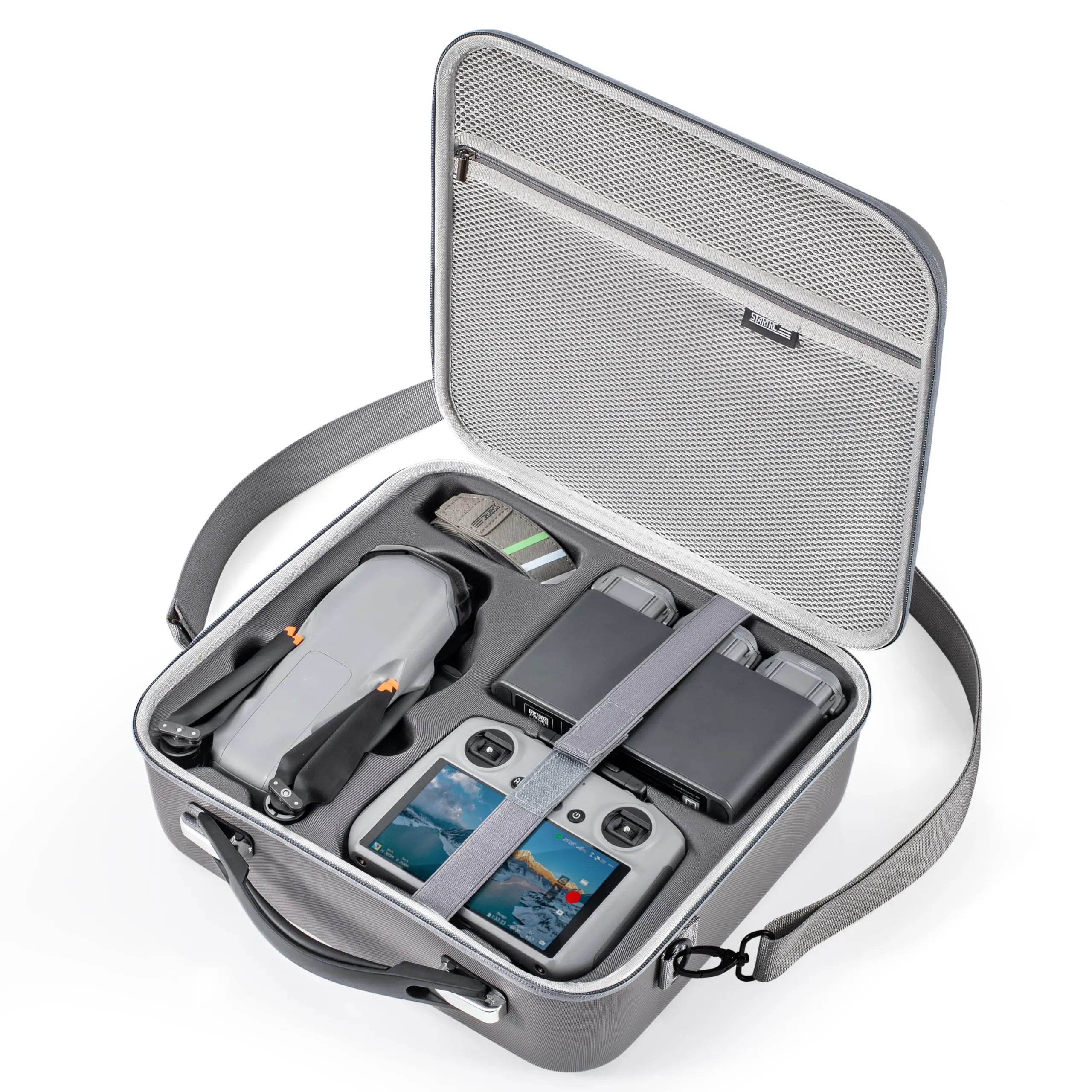 Чехол STARTRC для DJI Air 3S Fly More Combo: портативная дорожная сумка для контроллера, аккумулятора и зарядного хаба
Чехол STARTRC для DJI Air 3S Fly More Combo: портативная дорожная сумка для контроллера, аккумулятора и зарядного хаба