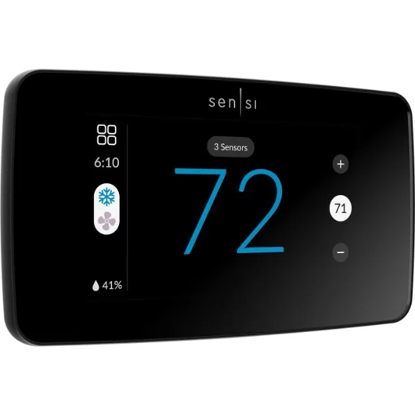 Sensi Touch 2 Smart Thermostat with Touchscreen Color Display, Programmable, Wi-Fi, Data Privacy, Mobile App, Easy DIY, Works
Sensi Touch 2 Smart Thermostat with Touchscreen Color Display, Programmable, Wi-Fi, Data Privacy, Mobile App, Easy DIY, Works
