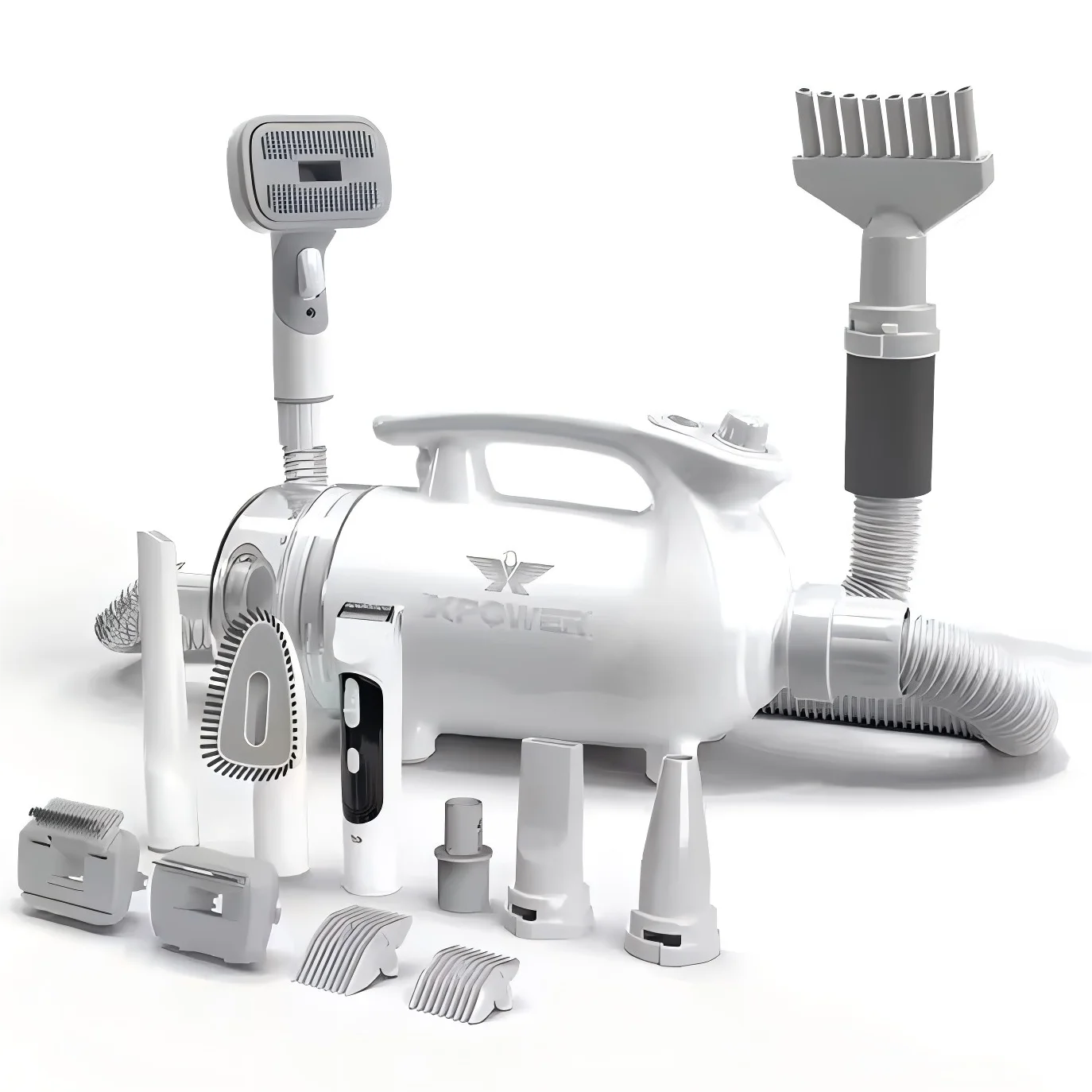 Professional High-Capacity Pet Grooming Kit: 4-in-1 Vacuum Hair Cleaning Brush, Dog & Cat Hair Clipper Trimmer, 11 Kits
Professional High-Capacity Pet Grooming Kit: 4-in-1 Vacuum Hair Cleaning Brush, Dog & Cat Hair Clipper Trimmer, 11 Kits