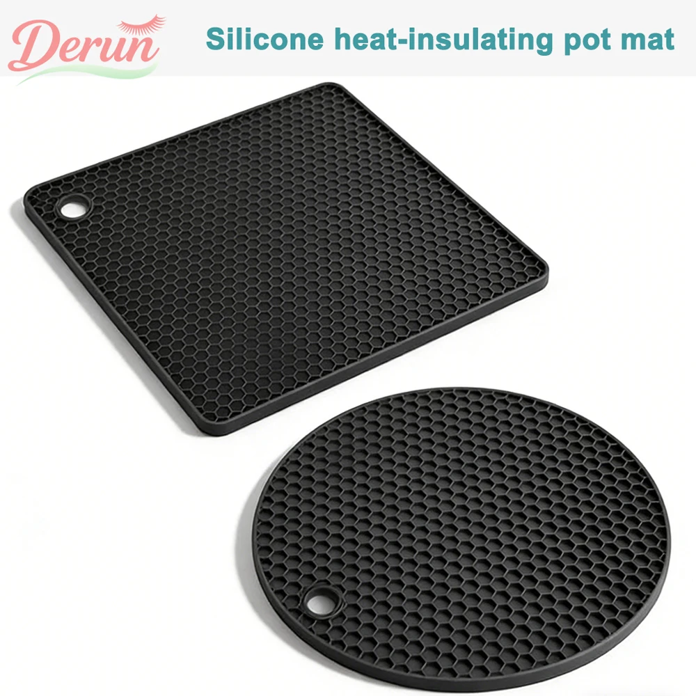Heat Resistant Silicone Hot Pads Non-Slip Kitchen Trivets Dishwasher Safe for Pots Pans Cups Bowls Multi-Purpose Table Mats
Heat Resistant Silicone Hot Pads Non-Slip Kitchen Trivets Dishwasher Safe for Pots Pans Cups Bowls Multi-Purpose Table Mats