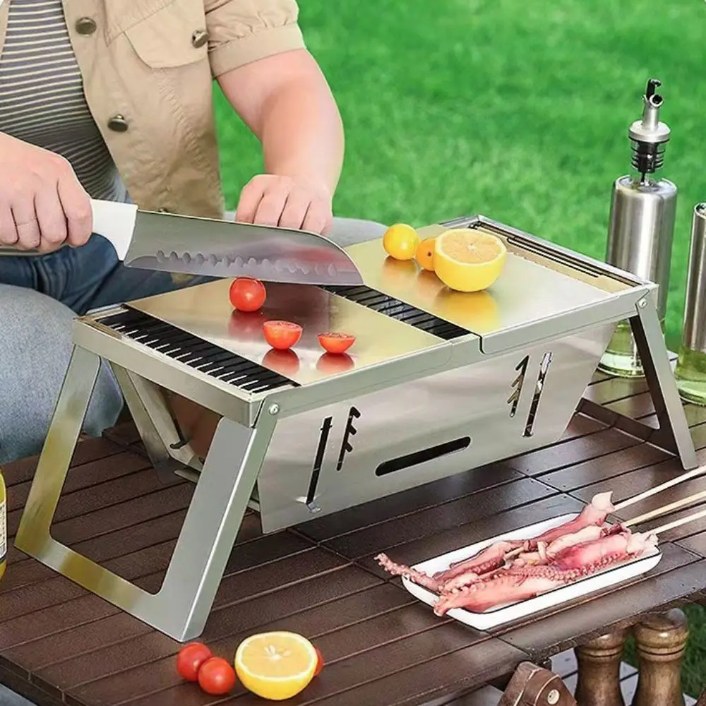 Portable Stainless Steel Folding Barbecue Stove Adjustable Heat Setting Rust-proof Grill Rack Extendable Barbecue Grill Camping
Portable Stainless Steel Folding Barbecue Stove Adjustable Heat Setting Rust-proof Grill Rack Extendable Barbecue Grill Camping