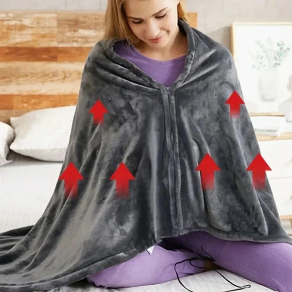 Coral Velvet Heating Blanket 8 Heated Areas 3 Heated Level Electric Blanket Wearable Design Portable USB Heating Shawl Home Use
Coral Velvet Heating Blanket 8 Heated Areas 3 Heated Level Electric Blanket Wearable Design Portable USB Heating Shawl Home Use