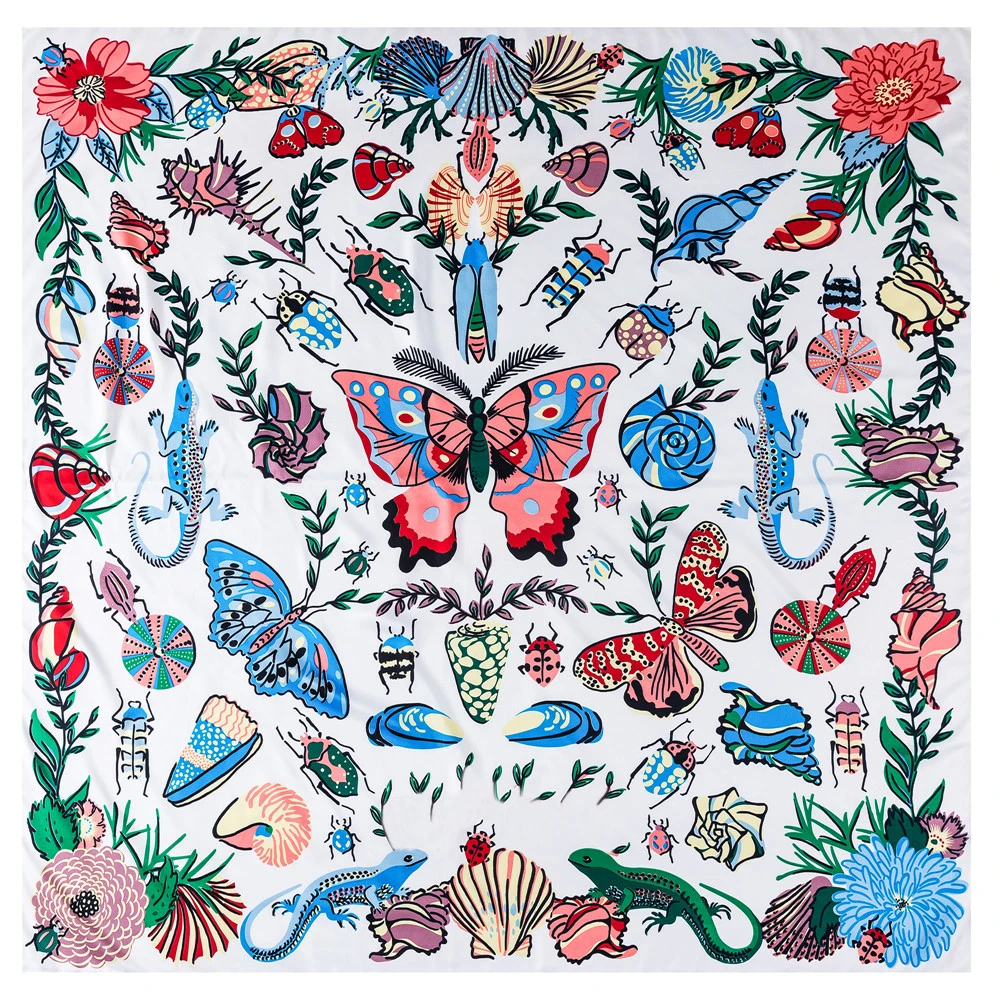 130CM Women Scarf Shawl Silk Scarf Square Scarf Butterfly Print Neckerchief Bandana Headband Lady Hijabs Scarves & Wraps
130CM Women Scarf Shawl Silk Scarf Square Scarf Butterfly Print Neckerchief Bandana Headband Lady Hijabs Scarves & Wraps