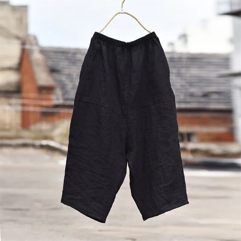 Summer New Cross Pants Women Loose Elastic Waist Ankle Length Cropped Trousers Solid Vintage Harem Pants Y2k Clothes
Summer New Cross Pants Women Loose Elastic Waist Ankle Length Cropped Trousers Solid Vintage Harem Pants Y2k Clothes