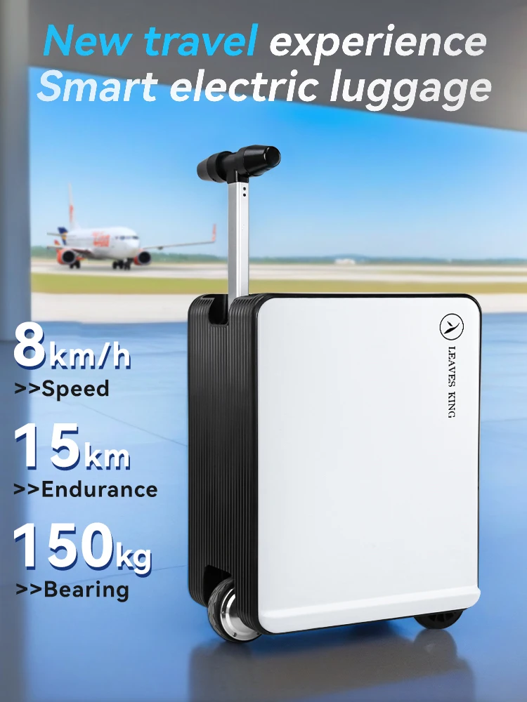 20 Inch Carry-On Suitcase Electric Can Ride Rolling Luggage with Spinner Wheels & TSA Lock for Boarding & Vacation Travel
20 Inch Carry-On Suitcase Electric Can Ride Rolling Luggage with Spinner Wheels & TSA Lock for Boarding & Vacation Travel