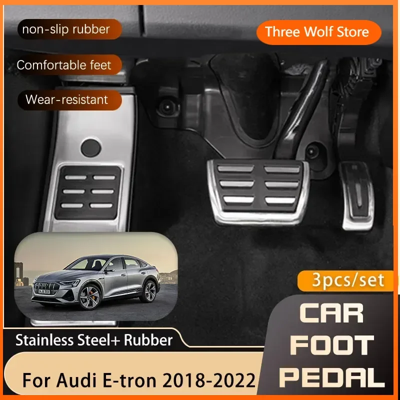 Car Foot Pedals For Audi E-tron 2018 2019 2020 2021 2022 Fuel Brake Footrest No Drilling Pedal Cover Pads Auto Accessories AT MT
Car Foot Pedals For Audi E-tron 2018 2019 2020 2021 2022 Fuel Brake Footrest No Drilling Pedal Cover Pads Auto Accessories AT MT