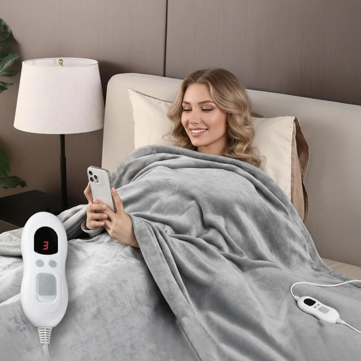 60x84 Inch Electric Heated Blanket, 8lbs Flannel with 6 Heat Levels & Auto Shut-Off, Machine Washable for Couch Bed Sofa
60x84 Inch Electric Heated Blanket, 8lbs Flannel with 6 Heat Levels & Auto Shut-Off, Machine Washable for Couch Bed Sofa