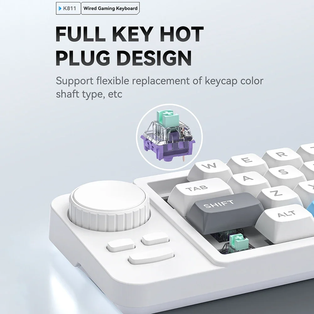 MKESPN Wired Mechanical Keyboard with Volume Scroll Jostic 19Keys Hot Swap Programmer Keypad for Computer Laptop Accessories
MKESPN Wired Mechanical Keyboard with Volume Scroll Jostic 19Keys Hot Swap Programmer Keypad for Computer Laptop Accessories