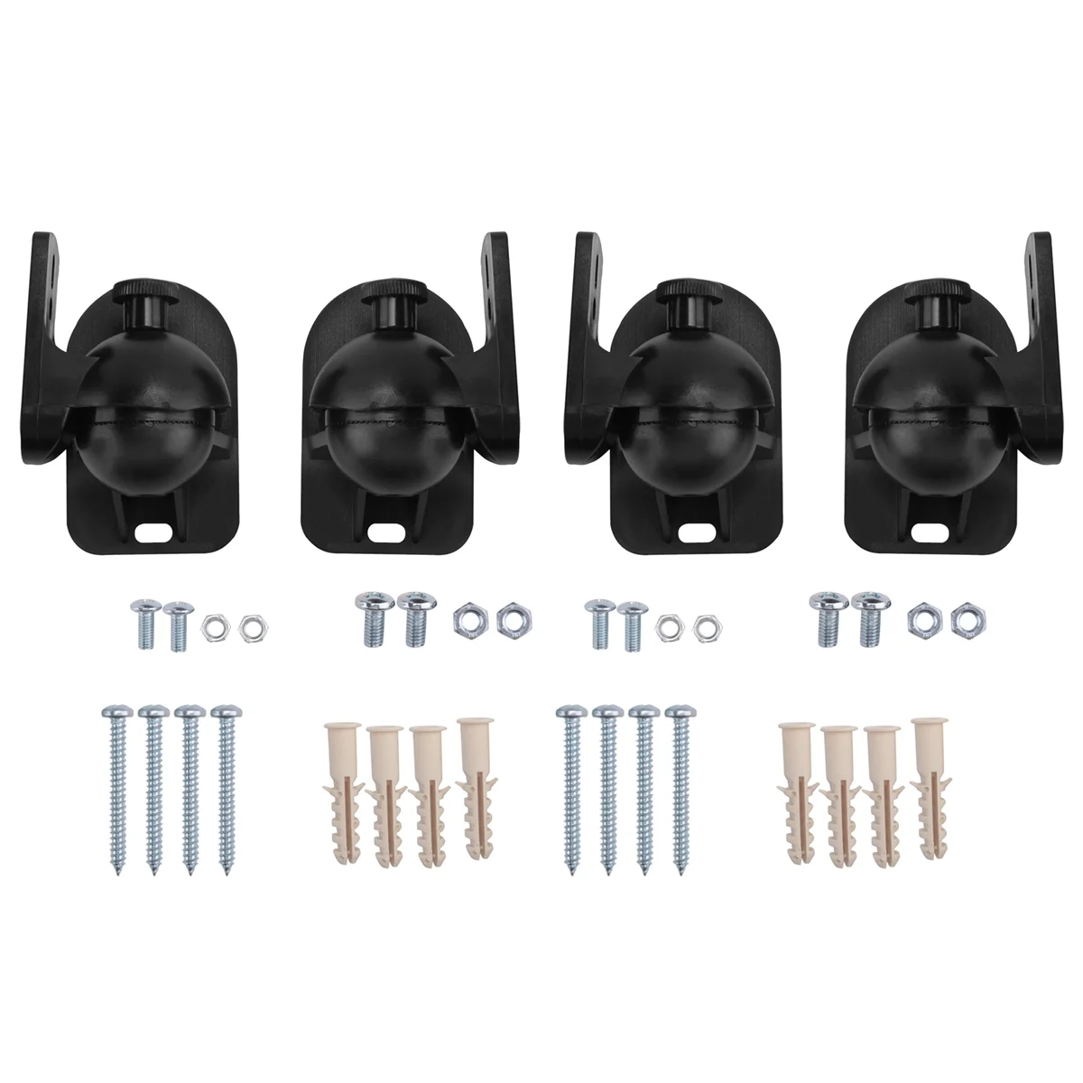 4PCS Universal Speaker Wall Mount Bracket Ceiling Stand Clamp with Adjustable Swivel and Tilt Angle Rotation
4PCS Universal Speaker Wall Mount Bracket Ceiling Stand Clamp with Adjustable Swivel and Tilt Angle Rotation
