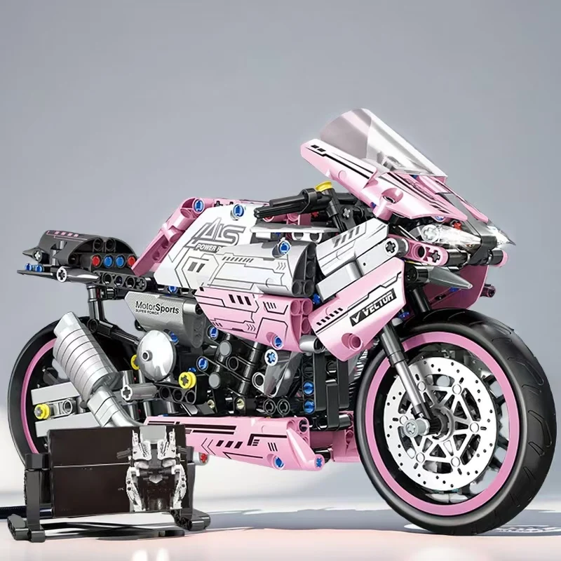 2458-Piece Pink Motorcycle Building Block Model, Easy to Assemble and Operate, Suitable for Birthdays, Christmas, Halloween, New Year or Parties
2458-Piece Pink Motorcycle Building Block Model, Easy to Assemble and Operate, Suitable for Birthdays, Christmas, Halloween, New Year or Parties