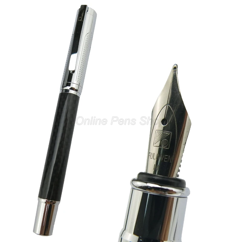 Fuliwen 2030 Carbon Fiber Business Fountain Pen Medium Nib 0.7mm Black Color Best Stationery Writing Gift Pen FF005
Fuliwen 2030 Carbon Fiber Business Fountain Pen Medium Nib 0.7mm Black Color Best Stationery Writing Gift Pen FF005