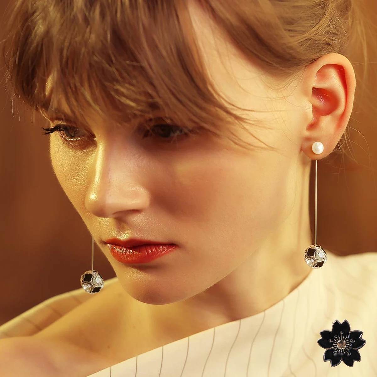 5pcs Alloy Brooch Breast Pin Cherry Blossom Creative Women Elegant Flower Decor Collar Pin For Party Bag Dress Hat Scarf White
5pcs Alloy Brooch Breast Pin Cherry Blossom Creative Women Elegant Flower Decor Collar Pin For Party Bag Dress Hat Scarf White