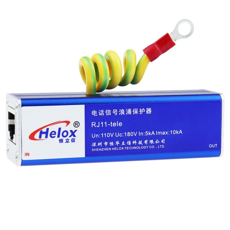 110VAC 10Mbps 10KA SPD RJ11 Communication Signal Protector Telephone Line Lightning Protector Signal Surge Protection Device
110VAC 10Mbps 10KA SPD RJ11 Communication Signal Protector Telephone Line Lightning Protector Signal Surge Protection Device