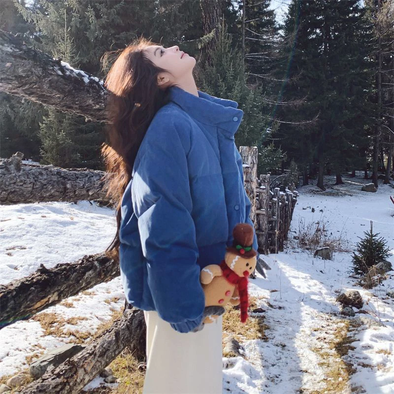 MEXZT Short Corduroy Parka Women Fashion Stand Puffer Jacket Streetwear Korean Down Coats Winter Zipper Cotton Padded Outerwears
MEXZT Short Corduroy Parka Women Fashion Stand Puffer Jacket Streetwear Korean Down Coats Winter Zipper Cotton Padded Outerwears