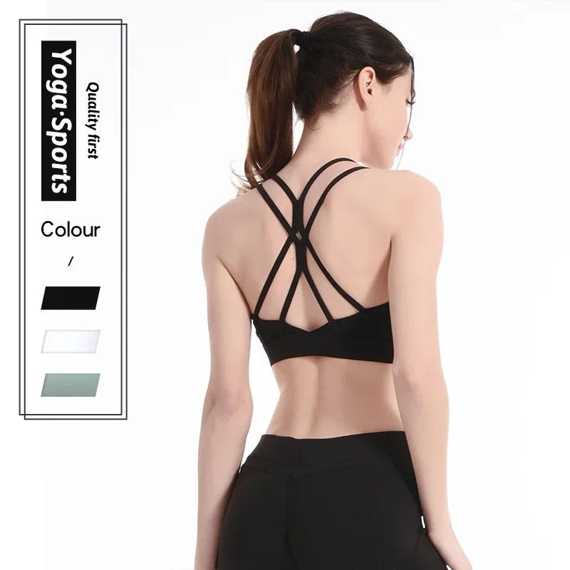 Hot Selling Cross-back Strapy Sports Brassiere Running Fitness Yoga Clothes Sexy Crop Top Bras Tops Women
Hot Selling Cross-back Strapy Sports Brassiere Running Fitness Yoga Clothes Sexy Crop Top Bras Tops Women