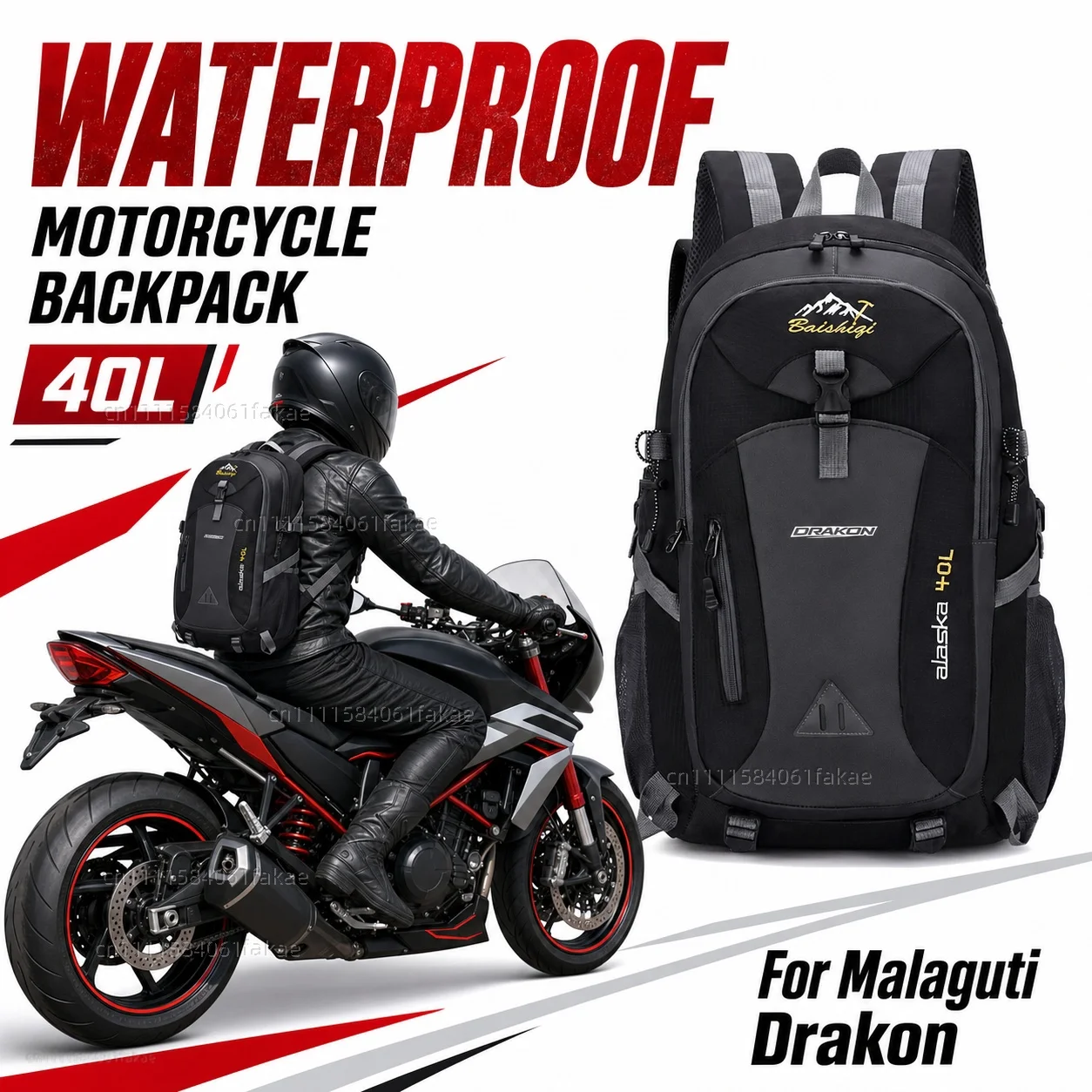 For Malaguti Drakon 2022-2024 Motorcycle Backpack 40L Waterproof Travel Backpack Outdoor Hiking Camping Daypack Lightweight
For Malaguti Drakon 2022-2024 Motorcycle Backpack 40L Waterproof Travel Backpack Outdoor Hiking Camping Daypack Lightweight