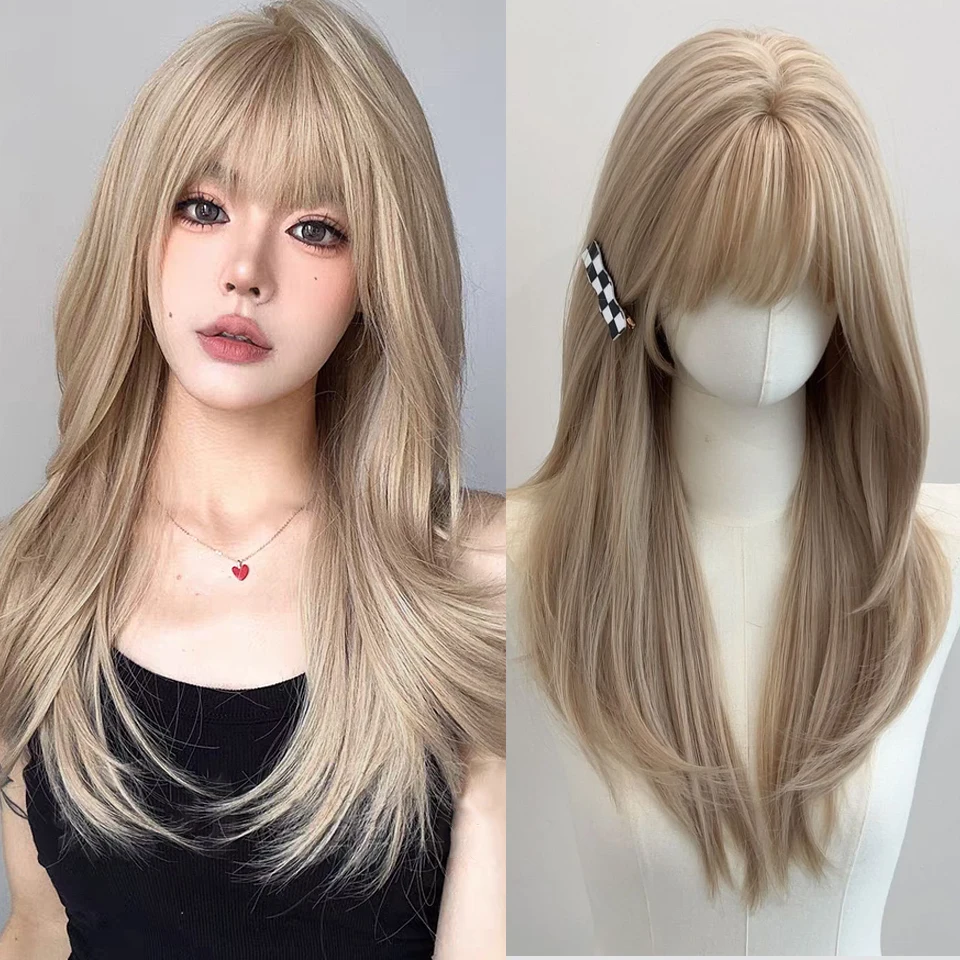 26 Inch Synthetic Bangs Wig High Layered Straight Wigs Fiber Heat-resistant Party or Selfie For Women Daily Use
26 Inch Synthetic Bangs Wig High Layered Straight Wigs Fiber Heat-resistant Party or Selfie For Women Daily Use