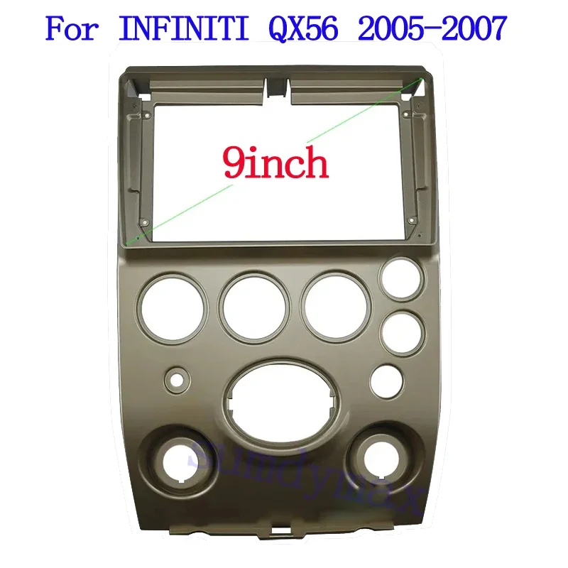 Car Autoradio Navigation 2 Din 9 inch car Radio Fascia DVD Audio Player Panel Frame Fit for 2005-2007 INFINITI QX56
Car Autoradio Navigation 2 Din 9 inch car Radio Fascia DVD Audio Player Panel Frame Fit for 2005-2007 INFINITI QX56