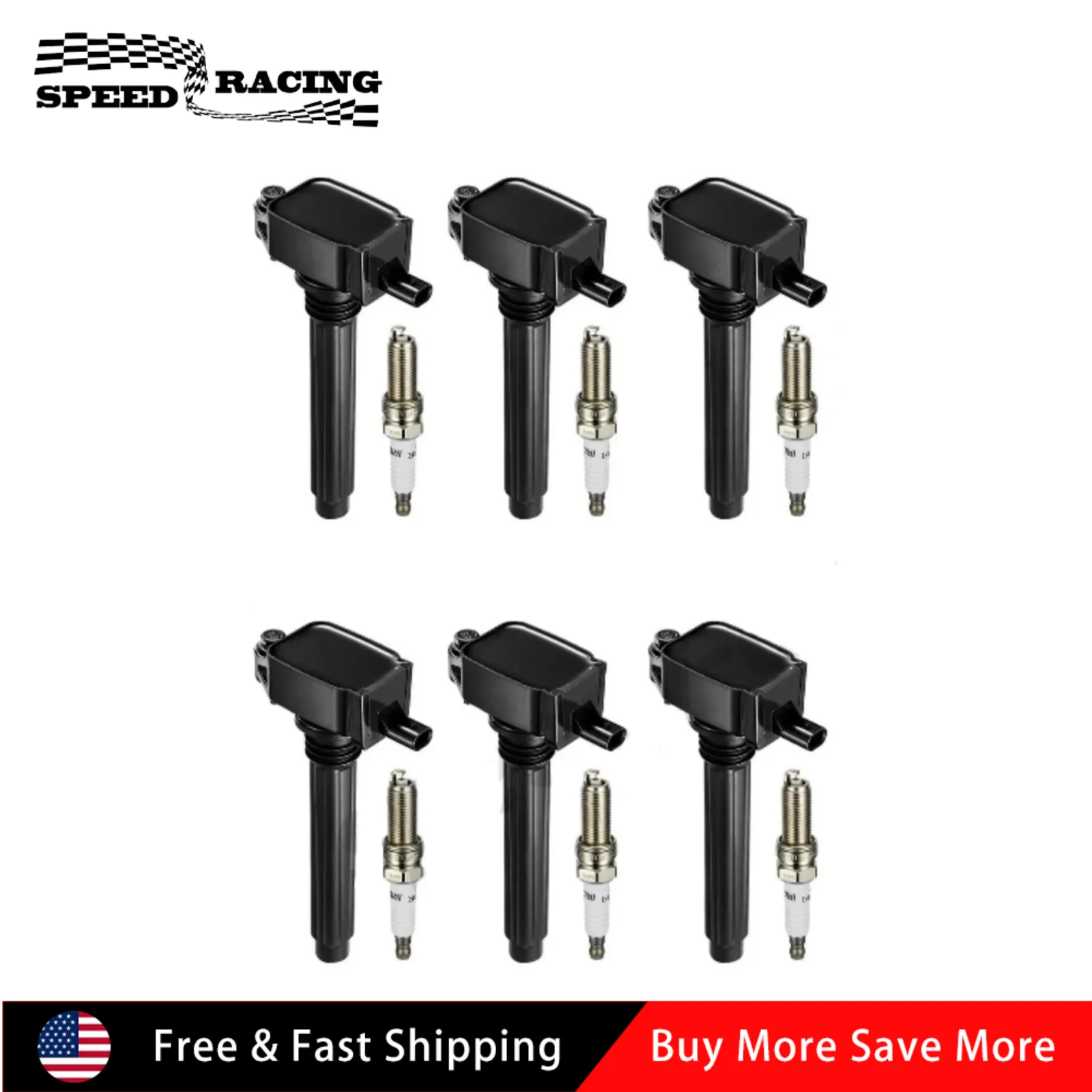 05149168AI 2505484816 5149168AH 6 Pack Ignition Coils and Spark Plugs For 2011-2017 Chrysler 200 300 Dodge Challenger 3.6L V6
05149168AI 2505484816 5149168AH 6 Pack Ignition Coils and Spark Plugs For 2011-2017 Chrysler 200 300 Dodge Challenger 3.6L V6