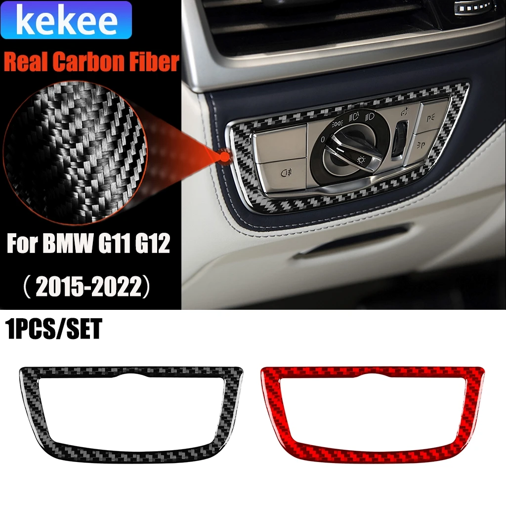 Carbon Fiber Car Accessories Headlight Switch Panel Modified Interior Trim Cover Soft Sticker For BMW 7 Series G11 G12 2015-2022
Carbon Fiber Car Accessories Headlight Switch Panel Modified Interior Trim Cover Soft Sticker For BMW 7 Series G11 G12 2015-2022