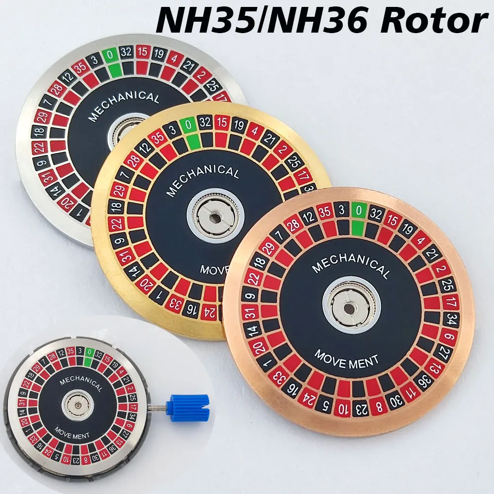 Ротор часов nh35/nh36, креативная рулетка, игровой ротор, серия Gambling, подходит для часов с механизмом NH35NH36, аксессуары
Ротор часов nh35/nh36, креативная рулетка, игровой ротор, серия Gambling, подходит для часов с механизмом NH35NH36, аксессуары