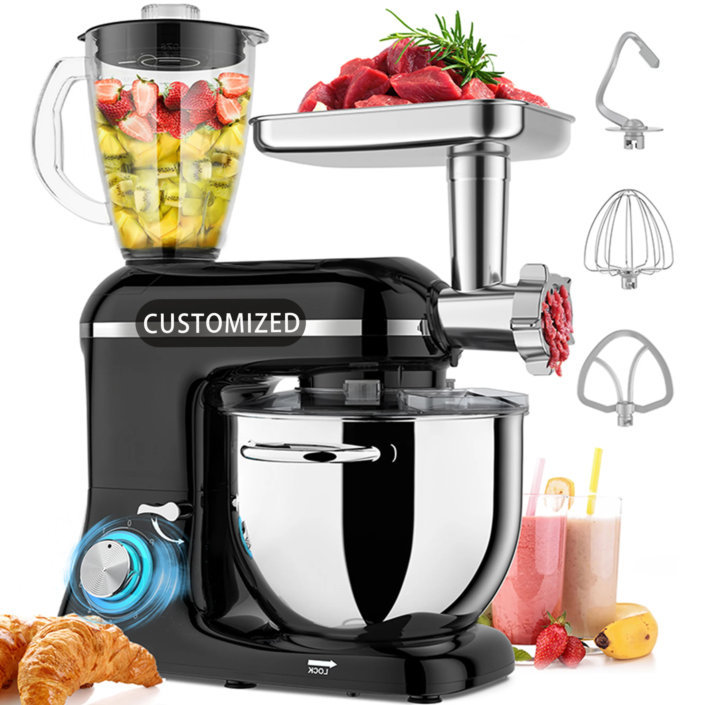 Kitchen Appliances Home 3in1 Multifunctional Stand Mixer With Blender And Meat Grinder Parts Food Mixers
Kitchen Appliances Home 3in1 Multifunctional Stand Mixer With Blender And Meat Grinder Parts Food Mixers