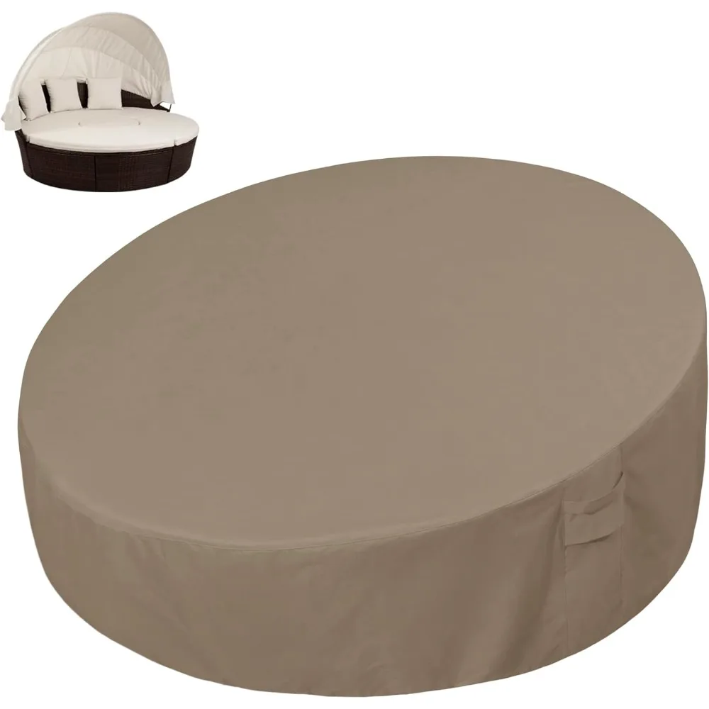 Easy-Going Heavy Duty 600D Outdoor Daybed Cover 75 Inch UV Resistant Patio Round Sofa Cover Waterproof Outdoor Canopy Daybed Sof 
Easy-Going Heavy Duty 600D Outdoor Daybed Cover 75 Inch UV Resistant Patio Round Sofa Cover Waterproof Outdoor Canopy Daybed Sof