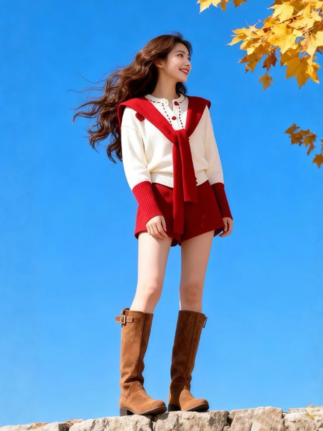 Red ort Pants Set Gentle Sle Two-Piece Set Spring 2026 Women's Faion Comfortable Warm Mid-Elastic High Waist round Ne
Red ort Pants Set Gentle Sle Two-Piece Set Spring 2026 Women's Faion Comfortable Warm Mid-Elastic High Waist round Ne