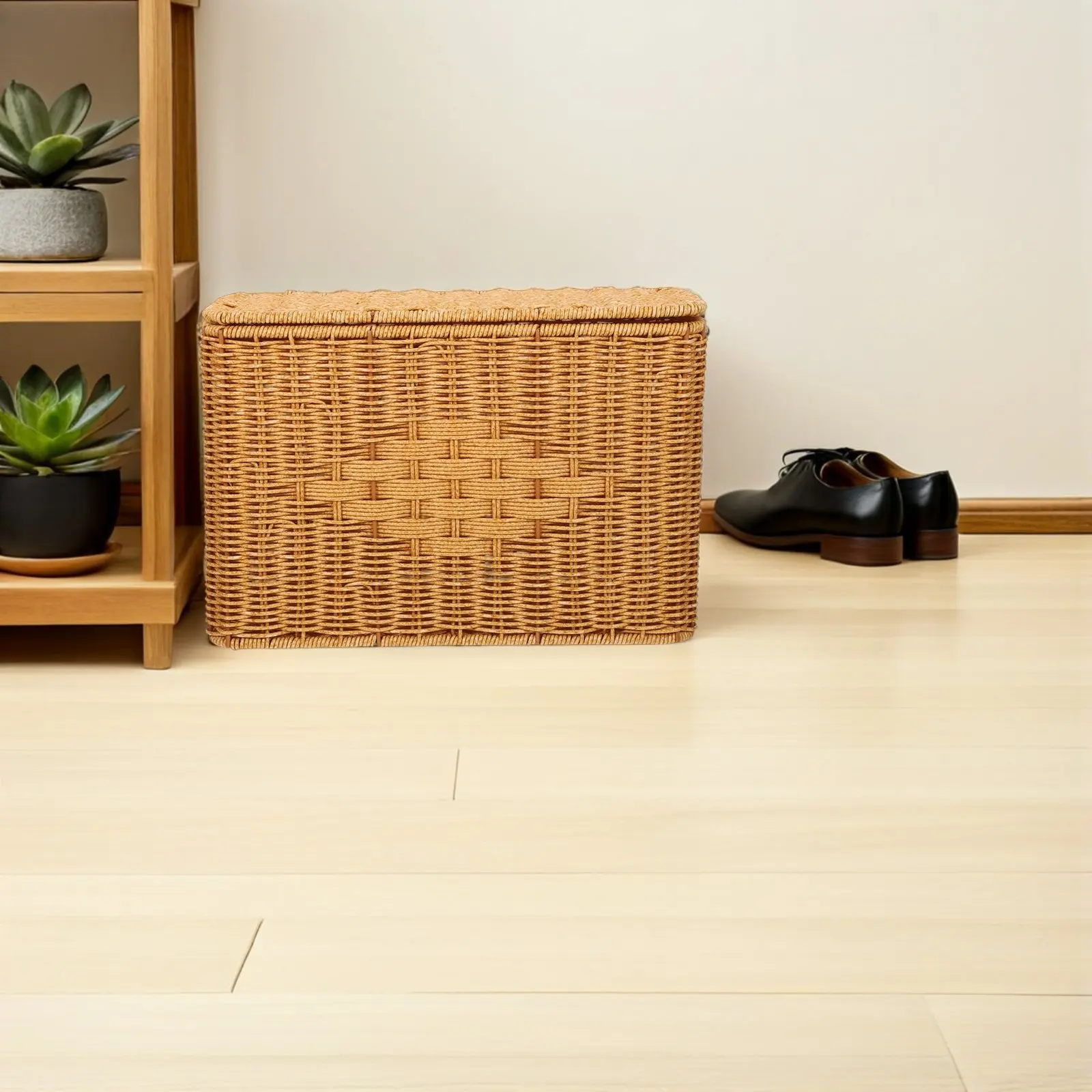 Narrow Tall Imitation Rattan Storage Basket Rustic Handwoven Small Organizer Box Lid Kitchen Closet Bedroom Shelf
Narrow Tall Imitation Rattan Storage Basket Rustic Handwoven Small Organizer Box Lid Kitchen Closet Bedroom Shelf