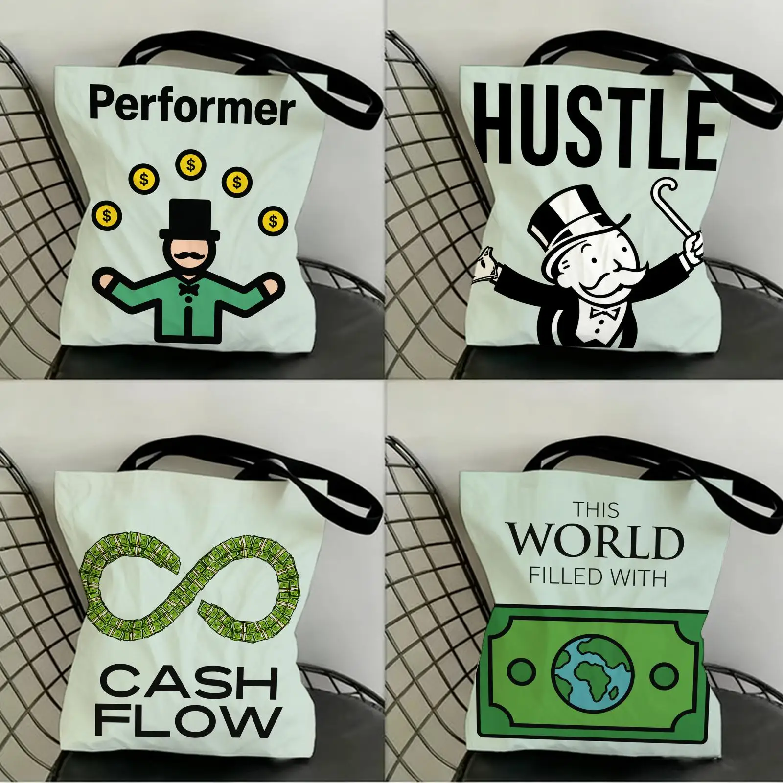 Millionaire Money Motivational Storage Bags Canvas Double-Sided Print Women Large Tote Bag Durable Beach Picnic Foldable Gift
Millionaire Money Motivational Storage Bags Canvas Double-Sided Print Women Large Tote Bag Durable Beach Picnic Foldable Gift