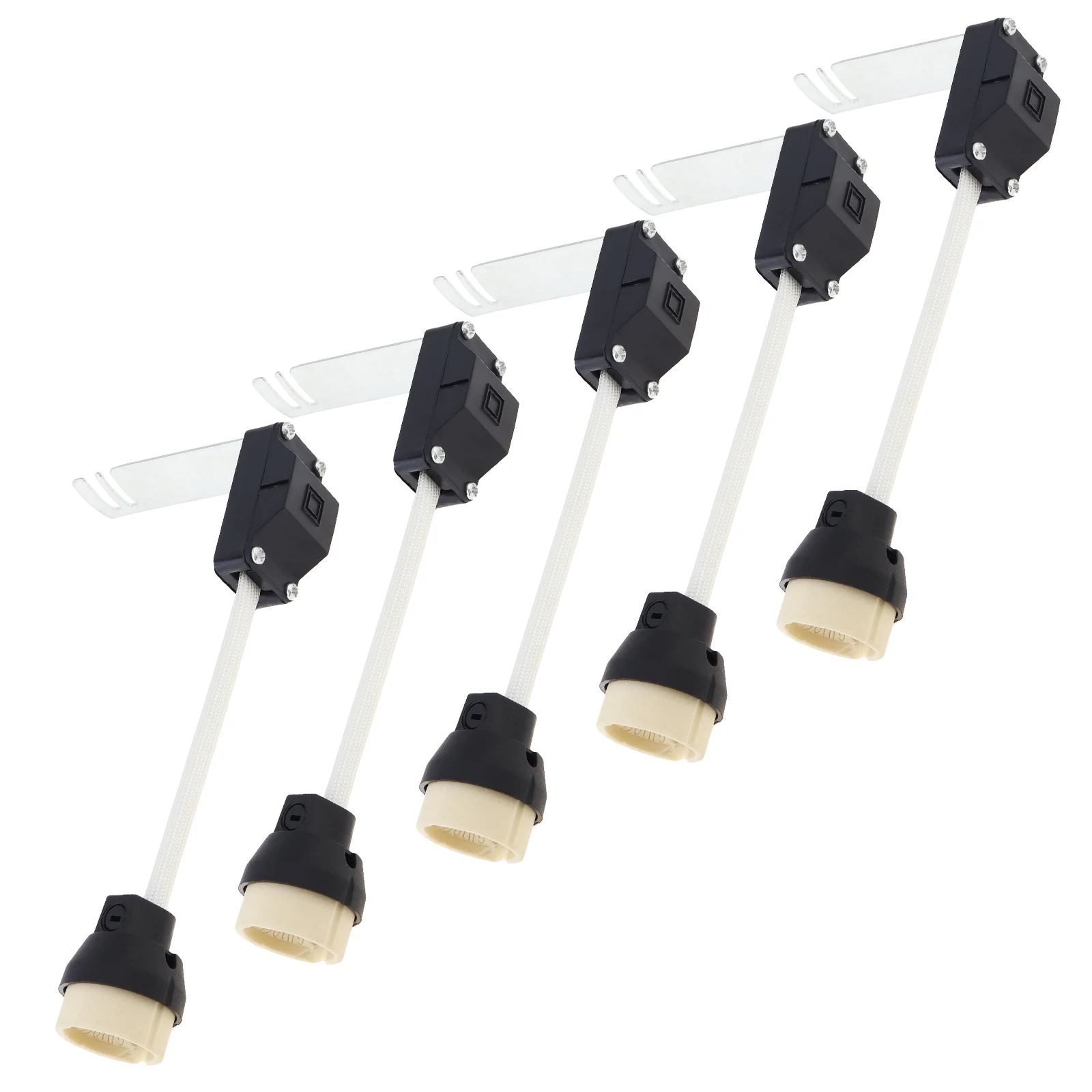 5pcs GU10 Lamp Holder on Bracket Ceramic Lamp Bases Connector for LED Light Bulbs / Downlight with Terminal Box Socket,
5pcs GU10 Lamp Holder on Bracket Ceramic Lamp Bases Connector for LED Light Bulbs / Downlight with Terminal Box Socket,