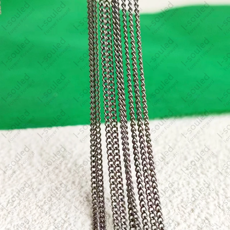 1 Meter Length 1.8MM Width Solid Titanium Curb Round Chain without Clasp DIY Jewelry
1 Meter Length 1.8MM Width Solid Titanium Curb Round Chain without Clasp DIY Jewelry