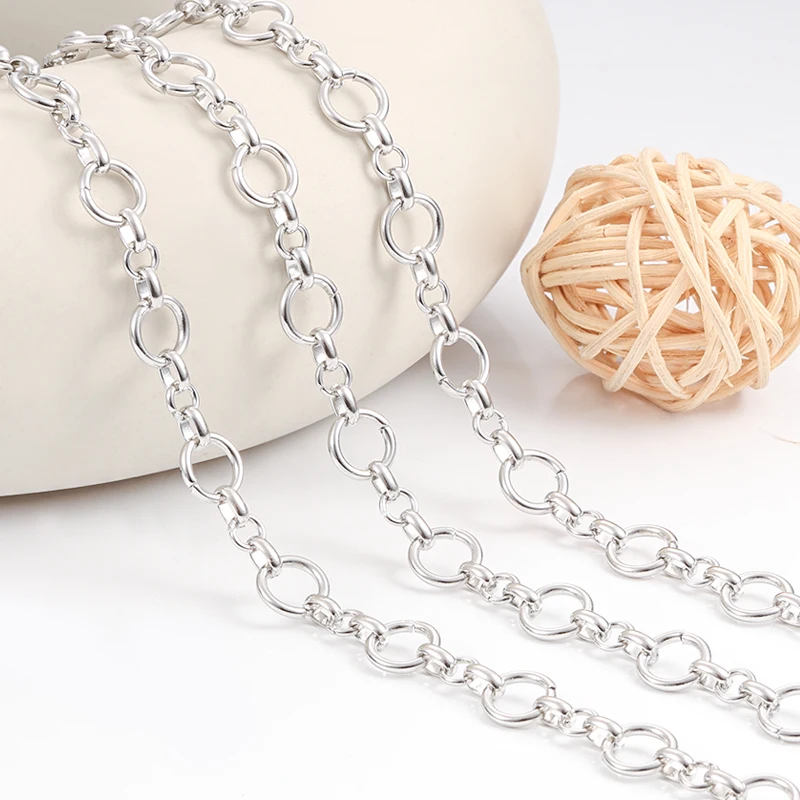 1Meters Stainless Steel Round Chains For Jewelry Making Supplies DIY Charms Trend Necklace Bracelet Earrings Fashion Accessories
1Meters Stainless Steel Round Chains For Jewelry Making Supplies DIY Charms Trend Necklace Bracelet Earrings Fashion Accessories
