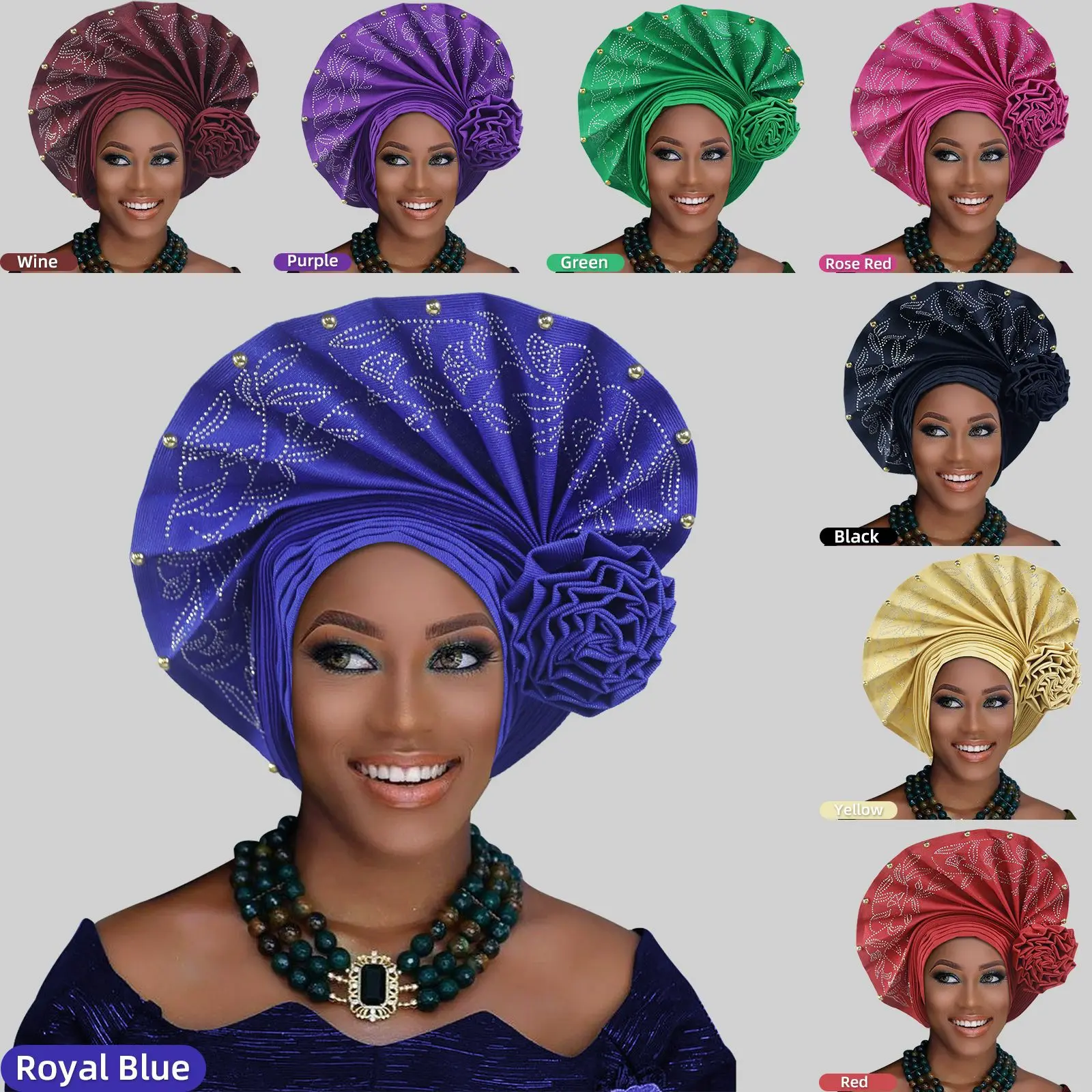 African Women Headscarf Hat Nigerian Gele Headtie Auto Gele Turban Headwarp Party Ladies Muslim Hijab Headscarf Bonnet Hat
African Women Headscarf Hat Nigerian Gele Headtie Auto Gele Turban Headwarp Party Ladies Muslim Hijab Headscarf Bonnet Hat