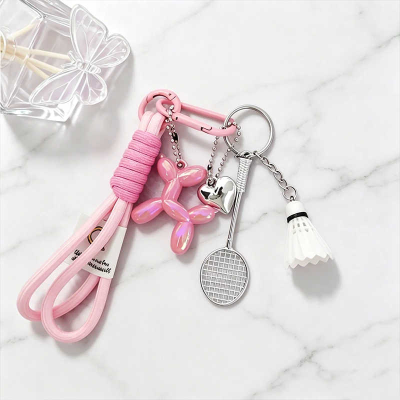 Trendy Heart Ball Keychain Colorful DIY Charm Braided Rope Keychain Gift Woven Rope Love Keychain Bag
Trendy Heart Ball Keychain Colorful DIY Charm Braided Rope Keychain Gift Woven Rope Love Keychain Bag