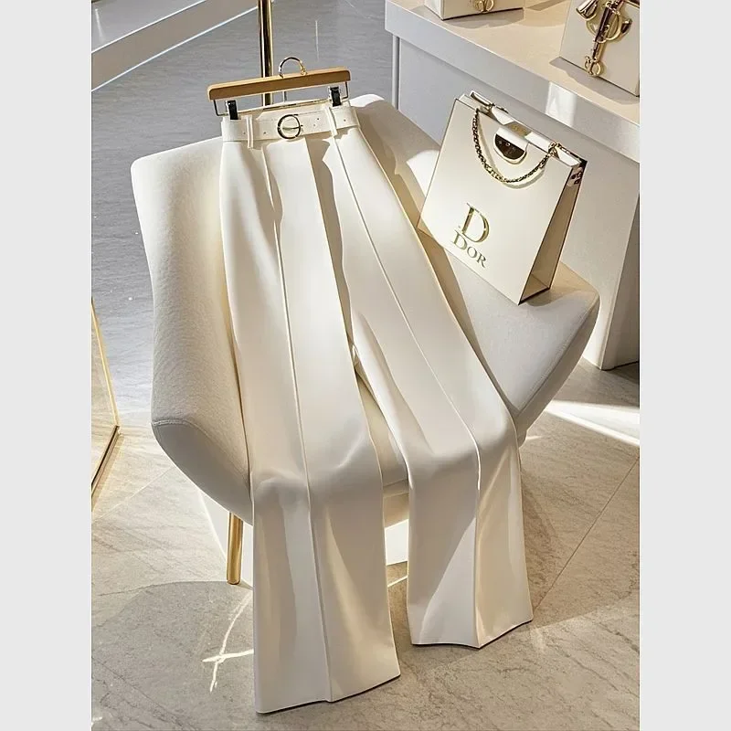 Summer High Waist Solid Color Casual Narrow Straight Legs Trousers Office Lady New High End Elegant White Pant Women Spring
Summer High Waist Solid Color Casual Narrow Straight Legs Trousers Office Lady New High End Elegant White Pant Women Spring