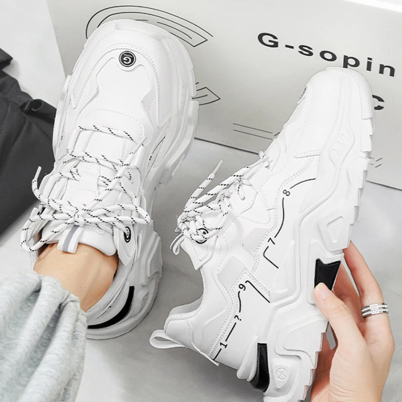Trendy Dad Sneakers Men's Spring 2025 New All-Match Middle School Sports Running Soft Bottom Heightening Teenage White Shoes
Trendy Dad Sneakers Men's Spring 2025 New All-Match Middle School Sports Running Soft Bottom Heightening Teenage White Shoes
