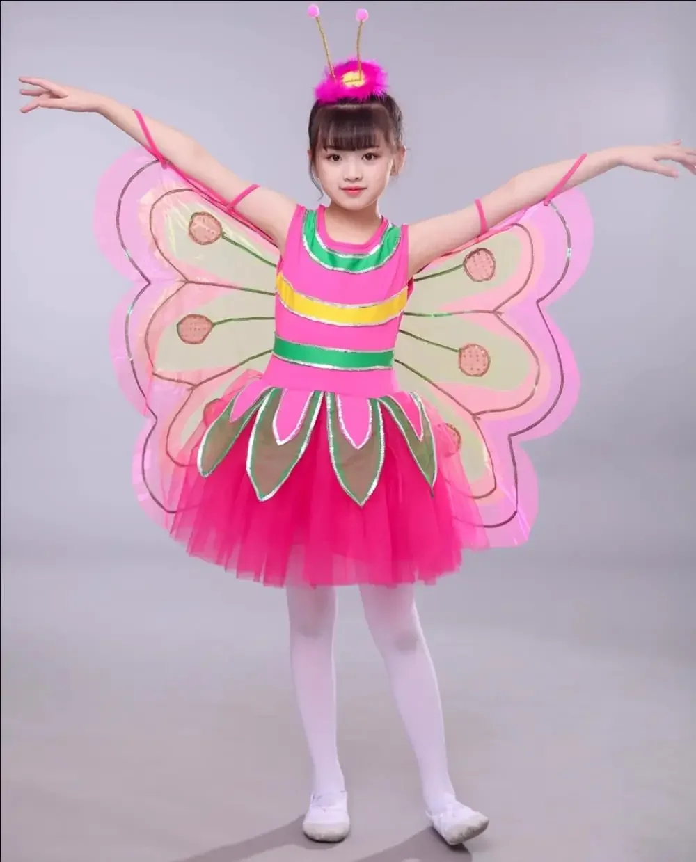 Green Girls Cosplay Anime Butterfly Dance Costumes Kindergarten Performance Clothing Festival Dance Dress Kids Dance Wear
Green Girls Cosplay Anime Butterfly Dance Costumes Kindergarten Performance Clothing Festival Dance Dress Kids Dance Wear