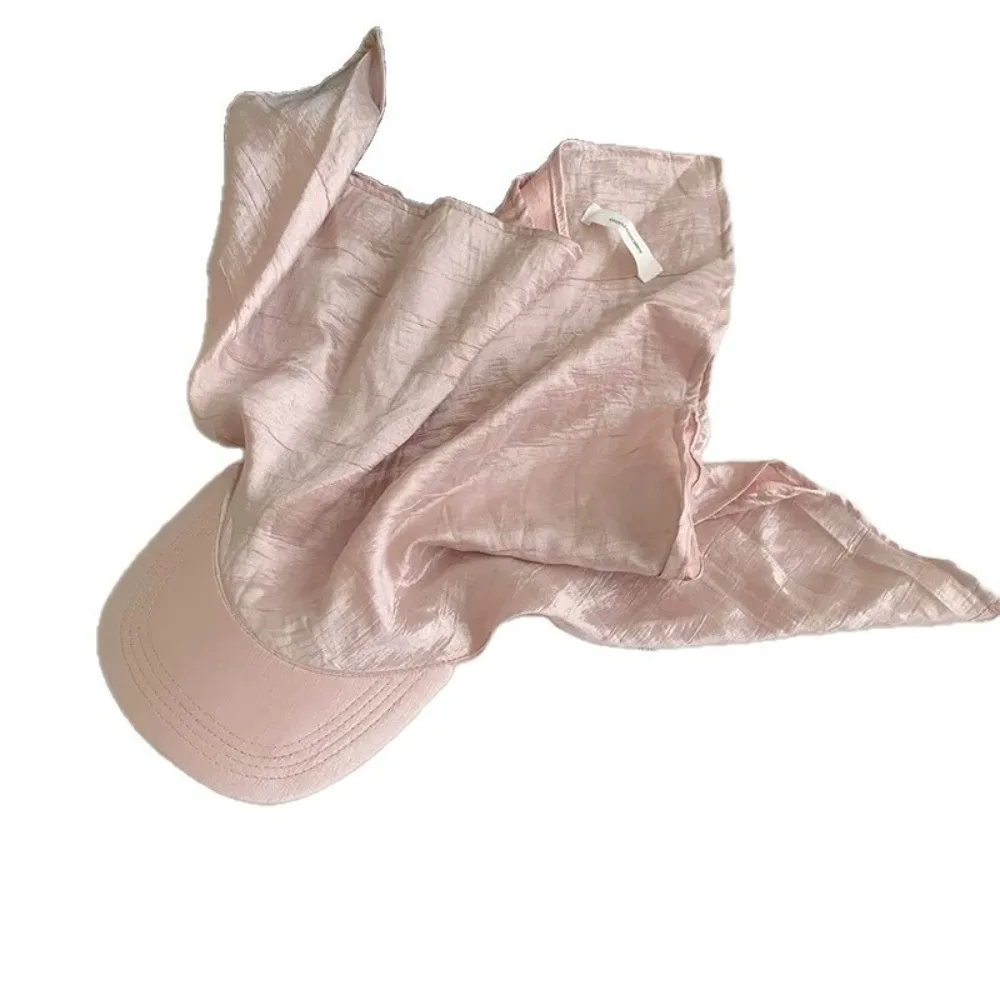 Versatile Satin Headscarf Baseball Cap Y2K Hip Hop Sunscreen Beach Hat Sun Cap Silver Peaked Cap Sports
Versatile Satin Headscarf Baseball Cap Y2K Hip Hop Sunscreen Beach Hat Sun Cap Silver Peaked Cap Sports